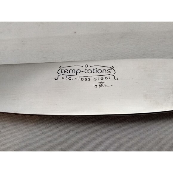Temptations Old World Floral Carving Knife and Meat Fork Set - Picture 4 of 12